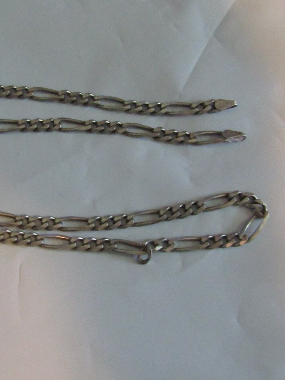 Signed OTC ITALY 925 Sterling Silver FIGARO 18" Men's Chain